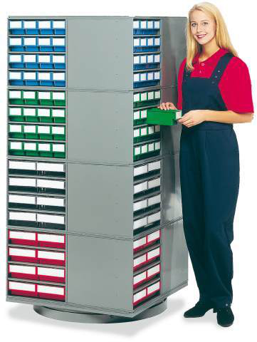 Treston draaistandaard (leeg), RAL7045 telegrijs, breedte 800 mm