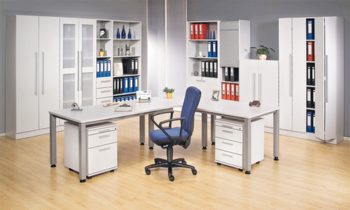 In hoogte verstelbaar bureau