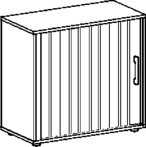 Gera Jaloeziedeurkast Milano, 2 ordnerhoogten, beuken/beuken