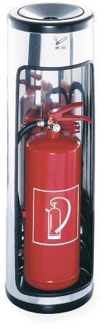 Brandblusseroverkapping met asbak