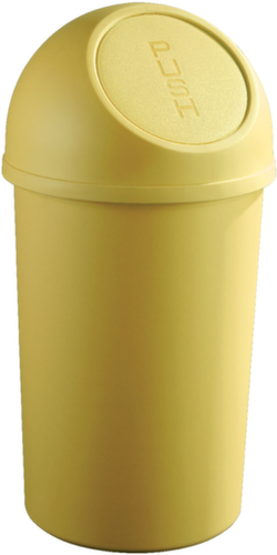 helit Push-afvalbak, 45 l, geel