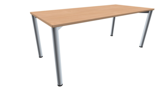 Gera Vergadertafel Basis, breedte x diepte 1800 x 800 mm, plaat beuken