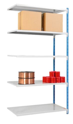 Manorga Inhaakstelling voor tweezijdig gebruik, hoogte x breedte x diepte 2000 x 1230 x 400 mm, 5 legborden