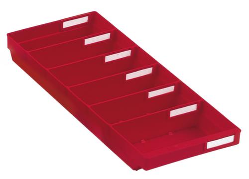 Kappes Extra platte stellingbak, rood, diepte 500 mm