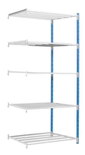 Manorga Inhaakstelling voor tweezijdig gebruik, hoogte x breedte x diepte 2000 x 1216 x 400 mm, 5 legborden