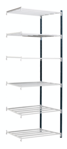 Manorga Inhaakstelling voor tweezijdig gebruik, hoogte x breedte x diepte 2500 x 1030 x 500 mm, 6 legborden