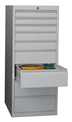 PAVOY Ladekast Basis Plus RAL7035, 9 lade(n), RAL7035 lichtgrijs/RAL7035 lichtgrijs