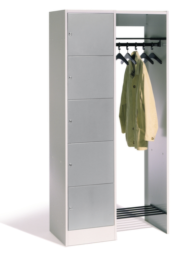 C+P Locker met kapstok Classic met 5 vakken, breedte 960 mm