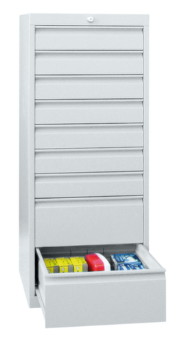 PAVOY Ladekast Basis Plus RAL7035, 8 lade(n), RAL7035 lichtgrijs/RAL7035 lichtgrijs