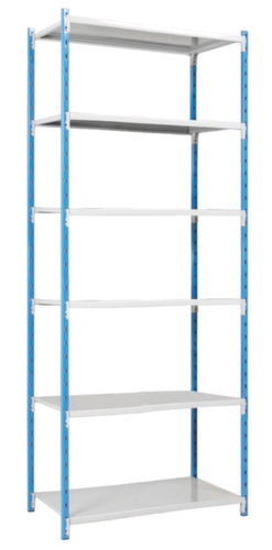 Manorga Inhaakstelling voor tweezijdig gebruik, hoogte x breedte x diepte 2500 x 970 x 600 mm, 6 legborden