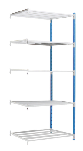 Manorga Inhaakstelling voor tweezijdig gebruik, hoogte x breedte x diepte 2000 x 966 x 800 mm, 5 legborden