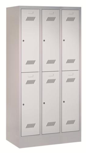 PAVOY Dubbele garderobekast Basis met 3x2 vakken, vakbreedte 300 mm