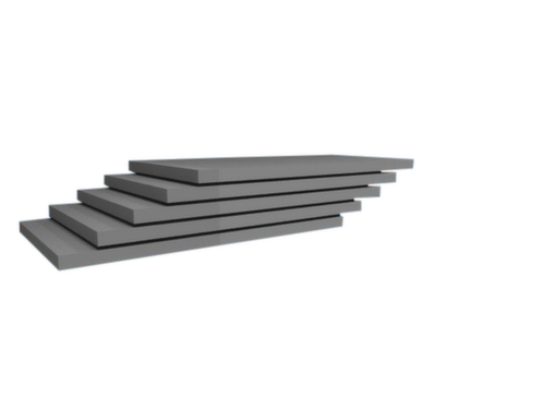 hofe Legbord voor magazijnstelling, breedte x diepte 1000 x 600 mm, met corrosiebeschermende zinklaag