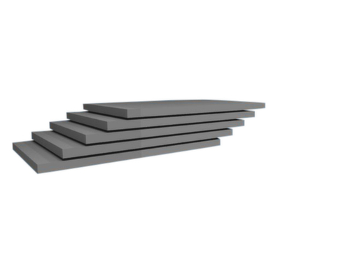 hofe Legbord voor magazijnstelling, breedte x diepte 1000 x 600 mm, met corrosiebeschermende zinklaag