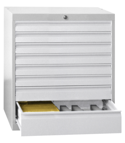 PAVOY Ladekast Basis Plus RAL7035, 5 lade(n), RAL7035 lichtgrijs/RAL7035 lichtgrijs