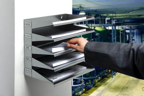 Durable Sorteerrek, 5 vakken DIN A4, grijs