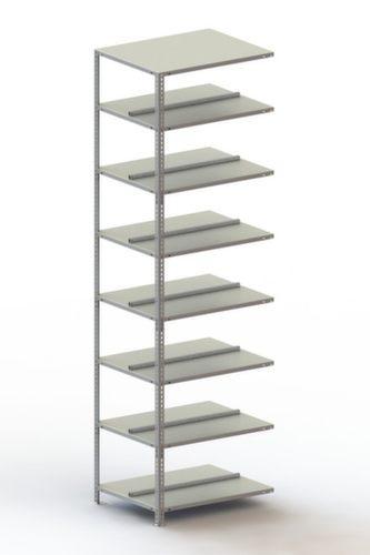META Schroefbaar vijlenrek Bevestigingsveld voor gebruik aan beide zijden, 8 vloer, met corrosiebeschermende zinklaag