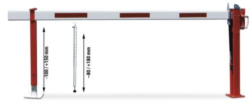 Slagboom met gasdrukveer