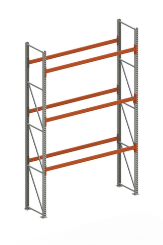 META Palletstelling MULTIPAL voor 8 pallets, 2900 mm breed, 4 opslagniveaus