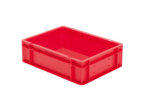 Euronorm-stapelbak gesloten wanden + bodem, rood, inhoud 10 l