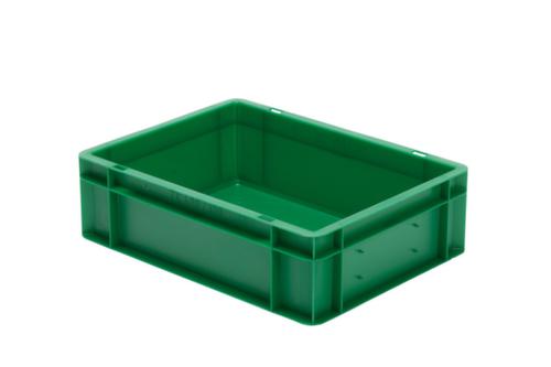 Euronorm-stapelbak gesloten wanden + bodem, groen, inhoud 10 l