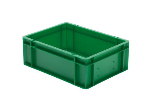 Euronorm-stapelbak gesloten wanden + bodem, groen, inhoud 13 l