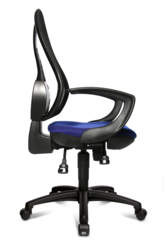 Topstar Bureaustoel OPEN POINT SY met mesh rugleuning, rugleuning met netbekleding, blauw
