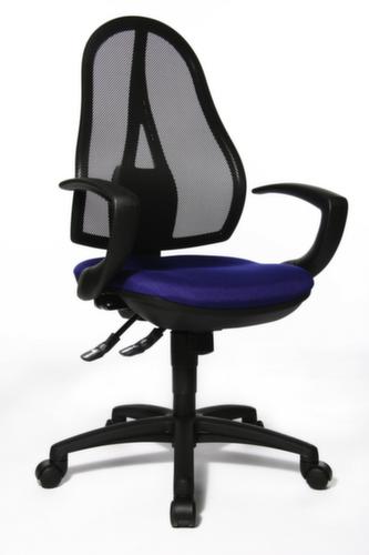 Topstar Bureaustoel OPEN POINT SY met mesh rugleuning, rugleuning met netbekleding, blauw