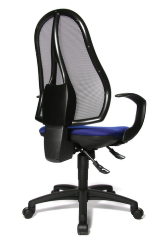 Topstar Bureaustoel OPEN POINT SY met mesh rugleuning, rugleuning met netbekleding, blauw