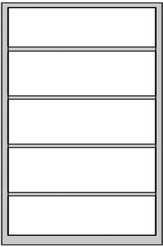 C+P Veiligheidskast voor op kantoor met 4 legborden
