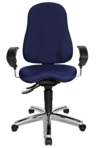 Topstar Bureaustoel Sitness 10 met permanent contactmechanisme, blauw
