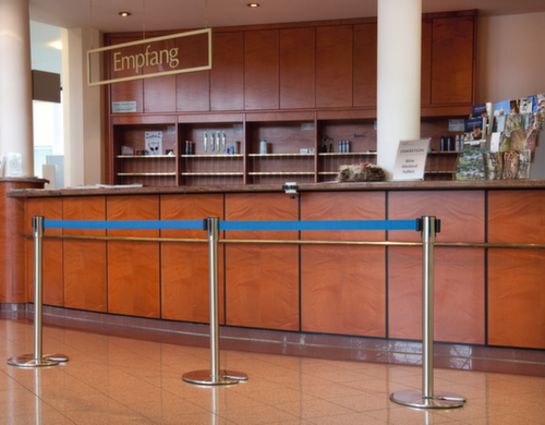 Moravia Sjorbandsysteem MORION, lengte afzetlint 2,5 m, paal aluminium