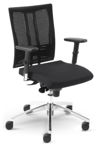 Nowy Styl Bureaustoel, rugleuning met netbekleding, grijs