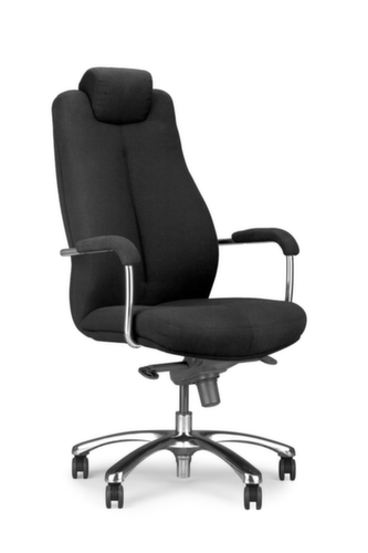 Nowy Styl Zwaarlast-draaistoel Sonata, bekleding stof, zwart