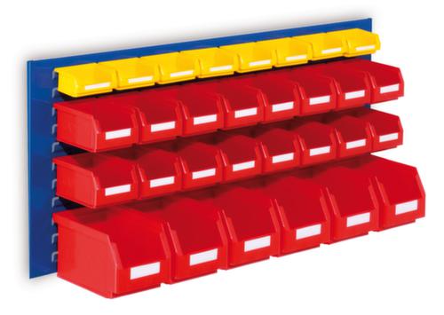 Sleufplaat met zichtbakken, hoogte x breedte 450 x 1000 mm, RAL5010 gentiaanblauw