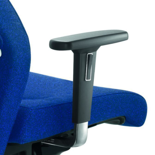 Dauphin 24-uurs draaistoel, bekleding stof (100% polyester), blauw