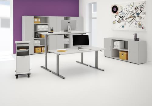 Gera Hoekbureau Pro met 4-voetonderstel en fijnspaanplaat