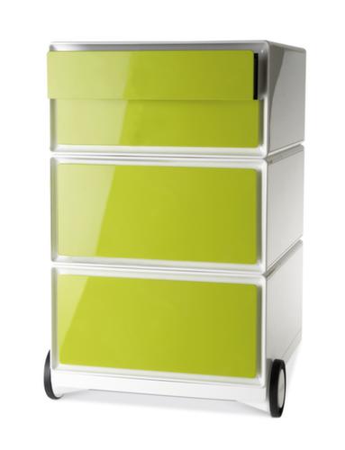 Paperflow Verrijdbaar ladeblok easyBox, 4 lade(n), wit/groen