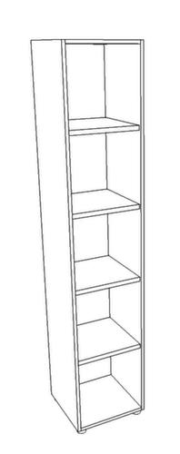 Quadrifoglio Kantoorstelling T45, breedte 430 mm, 5 OH, wit