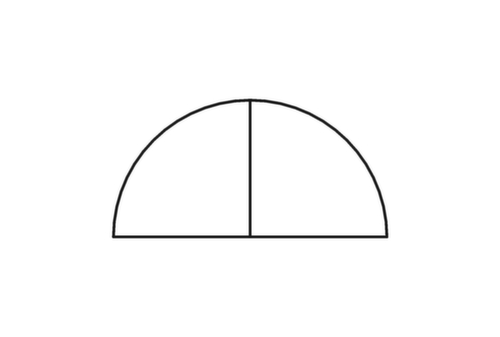 Aanbouwplaat Sina, breedte x diepte 1600 x 800 mm, plaat wit