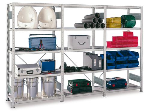 META Magazijnstelling, hoogte x breedte x diepte 2000 x 3068 x 436 mm, 5 legborden