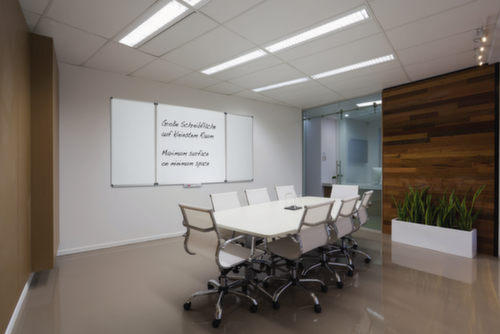 MAUL Whiteboard MAULstandard met 2 vleugels, hoogte x breedte 1000 x 1500 mm