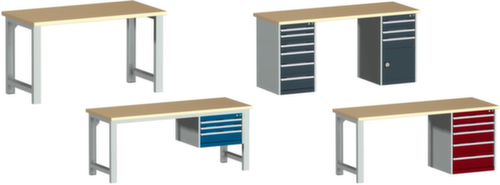 bott Stationaire systeemwerkbank cubio vast of in hoogte verstelbaar