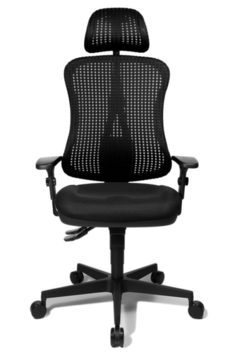 Topstar Bureaustoel HEAD POINT SY, rugleuning met netbekleding, zwart