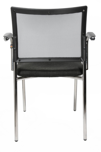 Topstar Bezoekersstoel Visit 10 met mesh rugleuning, zitting stof (100% polypropyleen), antraciet