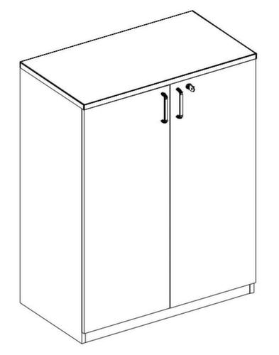 Nowy Styl Kast met openslaande deuren E10, 3 ordnerhoogten