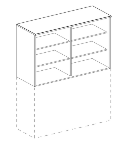 Nowy Styl Aanbouwelement E10 voor kantoorrekken