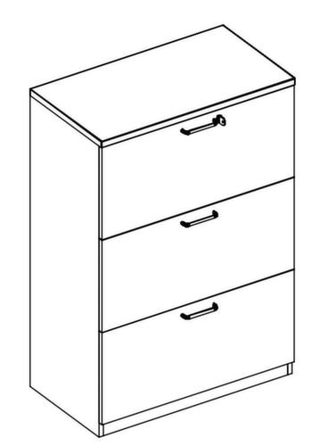 Nowy Styl Hangmappenkast E10, 3 uittrekelementen