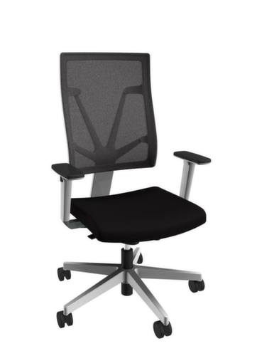 Nowy Styl Bureaustoel 4ME met handmatige tegendrukinstelling, rugleuning met netbekleding, zwart