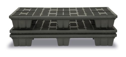 Wegwerppallet, PE-regeneraat, lengte x breedte 1200 x 800 mm